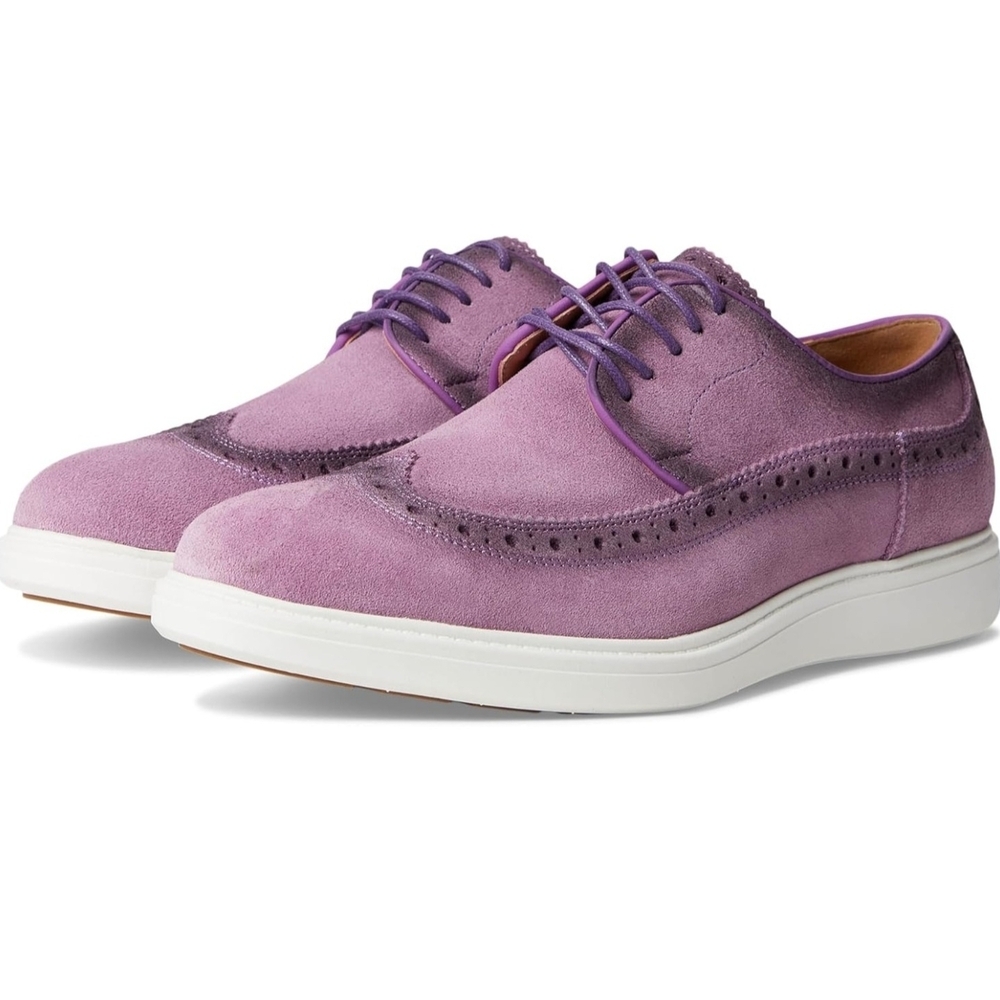 Stacy Adams Lavender Suede Oxfords - EUR Size 40.5